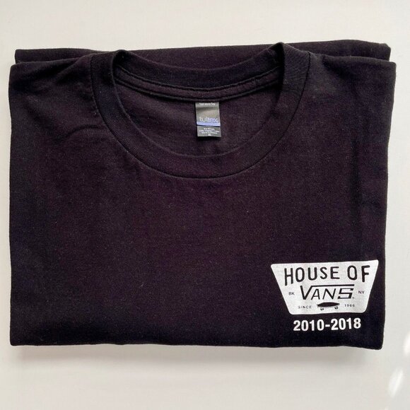 House of Vans Brooklyn NY Mens XL T Shirt Short Sleeve BK NYC 2010 - 2018 RIP - Picture 1 of 10